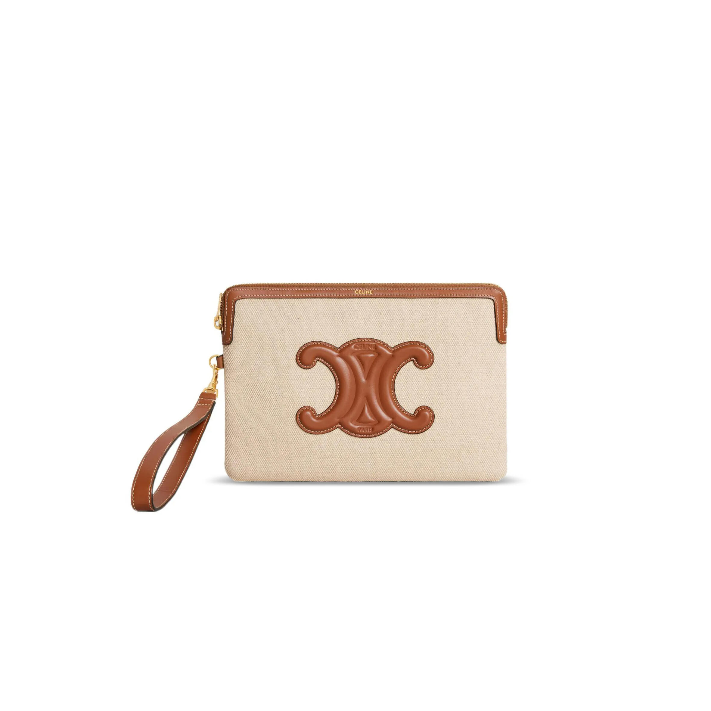 Ce1i*e small pouch with strap cuir triomphe 10j502ew1.02nt (25*17.5*1cm)